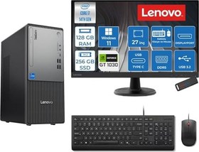 Resim Lenovo Thinkcentre Neo 50T Gen 5 Intel® Core™ İ7-14700 128GB Ddr5 256GB SSD 4GB/GT1030 WIN11HOME +27" Monitör Mini Tower Masaüstü Bilgisayar 2712UD001UTR21H36+ZETTAUSBBELLEK 