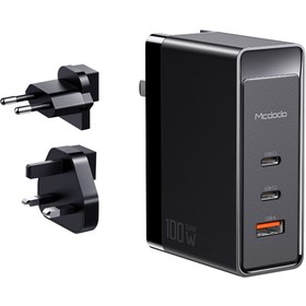 Resim Mcdodo Ch-8101 100w Gan 3xport Hızlı Şarj Adaptörü Eu Uk Giriş 