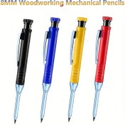 Resim 3'lü set, 2.8mm Ahşap İşleme Mekanik Kalemler, Hareketli Kalemler, Metal Kalem Tutucuları Ahşap İşleme ve Porselen Çizim Tasarımı için Uygun Bir Kalemtıraş ile Donatılmış (1 Kalem + 2 Kutu Siyah Kurşun) 