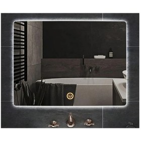Resim eagle mirror 105x65cm Diktörgen Dekoratif Banyo Duvar Aynası Ledli Banyo Duvar Aynası Salon Duvar Aynası 