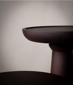 Resim Simillo Home&Living Wood Wooden 3'lü Fiskos Yan Sehpa Timeless Mantar Sehpa - Mushroom Table 3 pieces - Trio Series 