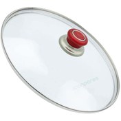 Resim icanPARES Tencere Sahan Cam Kapak 30 Cm Ve Kırmızı Tutma Tepe 