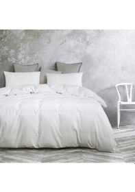 Resim Üntaş Life Düz Beyaz Tek Kişilik Nevresim Seti Nevresim+ 1 Adet Yastık Kılıfı Ün605 