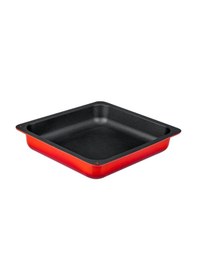 Resim Lava Döküm GN 2/3 Gastronorm Küvet İç Renk Siyah Ölçü 35 x 32 CM Kırmızı 