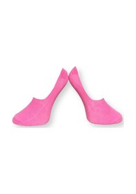 Resim Me-vo Tekli Pembe Renkli Bay/bayan Unisex Esnek Nem Alabilen Pamuklu Babet Çorap Pembe 