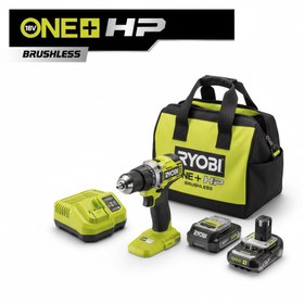 Resim Ryobi RPD18C 220S ONE+ HP Fırçasız Akülü Vidalama 18V 2x2.0Ah Bataryalı - Çantalı Set 