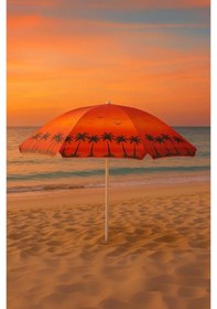 Resim Garden 8 Telli Eğilebilir Güneş Geçirmez Plaj Şemsiyesi 160 CM 