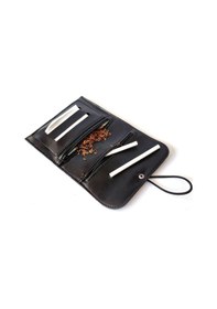 Resim Tütün Kesesi Tütünlük Pu Deri Vegan Deri Küçük Boy Açık Boyut: 13cm 19cm Kapalı Boyut: 7cm 13cm 