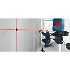 Resim Bosch Professional GLL 2 Çapraz Çizgi Lazer 650 nm Lazer Sınıfı 2 10 m Çalışma Mesafesi 