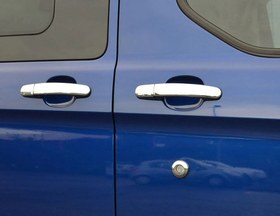 Resim OMSA Ford Tourneo Custom Krom Kapı Kolu 4 Kapı 9 Parça 2012-2023 Arası 