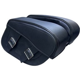 Resim Chopper Dc Deri Heybe Yan Çanta Takımı 2 Li Dh 05 