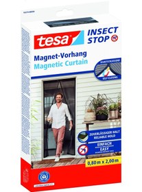 Resim Mıknatıslı Kapı Sineklik Orta 0,9m X 2,1m Siyah 