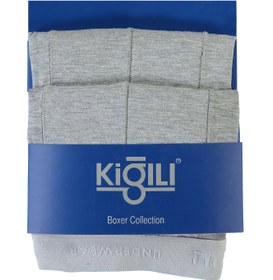 Resim Orta Füme Büyük Beden 2'li Pamuklu Süprem Boxer Seti 