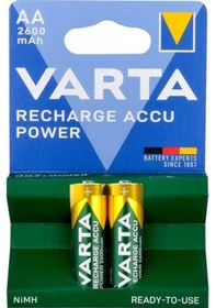 Resim Varta Nı-mh 1.2 Volt 2600 Mah R2u Aa Şarjlı 2'li Kalem Pil 