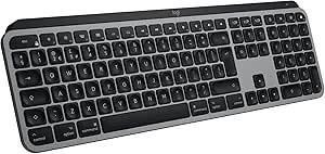 Resim Logitech MX Keys S for Mac için Pürüzsüz ve Hassas Kablosuz Klavye, Programlanabilir Tuşlar, Arkadan Aydınlatmalı, Bluetooth, USB-C Şarj, MacBook Pro, Macbook Air, iMac, iPad, QWERTY US INT'L için - 