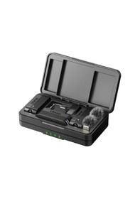 Resim Ulanzi A100 Iki Kişilik Kablosuz Yaka Mikrofon Seti Type-c Ve 3.5mm Trs 