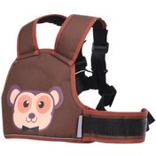 Resim Globalpurchase Çocuk Koltuğu Emniyet Kemeri Elektrikli Motosiklet Çocuk Koltuğu Düşmeye Dayanıklı Emniyet Kemeri -kahve 