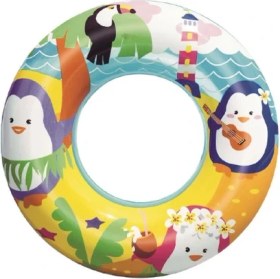 Resim Najmaddin Sevimli Hayvanlar Desenli Çocuk Deniz Simidi (3-6 Yaş) 