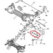 Resim Peugeot 508 (2019-2023) Arka Süspansiyon Kolu (Orijinal) 