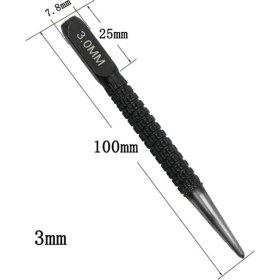 Resim 3mm 1 Adet Alaşımlı Çelik Merkezi Yumruk Çelik Scriber Marke Metal Ahşap Markalama Delme Aracı Oyma Kazıma Işaretleyici Araçları 1.5/2/3mm (Yurt Dışından) 