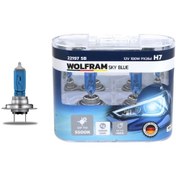 Resim 12V H7 Beyaz Işık Wolfram Sky Blue 5500K Ampul Takım - 2 Adet 