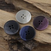 Resim 10 adet Karışık Renk Ceket Düğme Seti - Takımlar, Trençkotlar ve Dış Giyim için İnce Kenarlı Reçine Moda Düğmeler, Çeşitli Boyutlar (15mm/17mm/20mm/25mm) - Şık Desenli Tasarım 