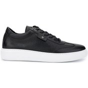 Resim Tamer Tanca Erkek Hakiki Deri Siyah Floter Sneakers & Spor Ayakkabı 352 22350 Erk Ayk Y25 Sıyah Fltr Siyah 