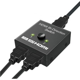Resim WOZLO 2 Port Hdmi Switch Splitter Çift Yönlü 4k 3d Ekran Monitör Görüntü Çoklayıcı Çoğaltıcı 