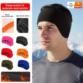 Resim Erkekler ve Kadınlar için Sıcak Kışlık Saç Bandı - Yüksek Esneklikli Polar Kulak Koruyucu, Kayak, Bisiklet, Koşu için Soğuk Hava Sporluğu Şapkası - Elde Yıkanabilir, Karışık Renkler, İdeal Dış Mekan Hediyesi, Kış Sporları Ekipmanı | Şık Saç Bandı | Dayanıklı Başlık 