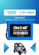 Resim ELECTROLL Volta EV1 Uyumlu (Standart Kapasite) LiFePO4 72V 58Ah Elektrikli Otomobil Bataryası 