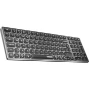 Resim Everest KB-BT98 Beyaz/gri Bluetooth Ultra Ince+Şarjlı Q Mac/win/android/ıos Uyumlu Kablosuz Klavye 