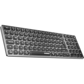 Resim Everest KB-BT98 Beyaz/gri Bluetooth Ultra Ince+Şarjlı Q Mac/win/android/ıos Uyumlu Kablosuz Klavye 