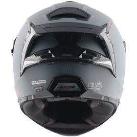 Resim Axor Brutale Dual Spoiler Motosiklet Kaskı Nardo Gri 