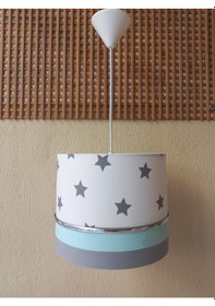 Resim 564 Yıldızlı Yeşil Genç Bebek Ve Çocuk Odası Avize Sarkıt 