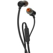 Resim JBL T110 MİKROFONLU SİYAH KULAK İÇİ KULAKLIK 