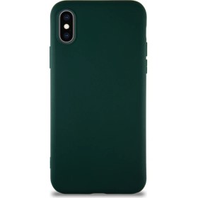 Resim Caseart Apple iPhone x Kılıf Soft Premier Renkli Silikon Kapak - Yeşil 