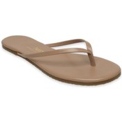 Resim Tkees Tk-2011 Klasik Parmak Arası Vizon Kadın Terlik Vizon 