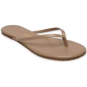 Resim Tkees Tk-2011 Klasik Parmak Arası Vizon Kadın Terlik Vizon 