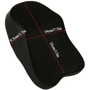 Resim Willowhaven 1 Adet Nefes Alabilir Araç Kolçak Başlık Yastığı - Sırt Koruma Konforlu Siyah 