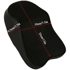 Resim Willowhaven 1 Adet Nefes Alabilir Araç Kolçak Başlık Yastığı - Sırt Koruma Konforlu Siyah 