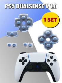 Resim Ps5 İç Lastik V1 Silikon İletken Ps5 Dualsense Versiyon 1 Tamir Yedek Parça Siyah 