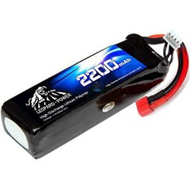 Resim Leopard Power 2200 mAh 14.8V 4S 25C Lityum Polimer Lipo Batarya Pil T Plug 