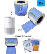 Resim FAF FİLTRE Xiaomi Smart Air Purifier 4 Kompakt ile Uyumlu Toz Tutucu Ön Filtre 10 adet 