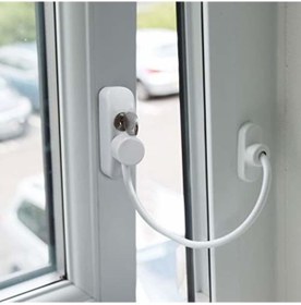 Resim Kidmix Halatlı Emniyet Kilidi Beyaz Siyah 