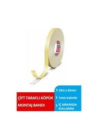 Resim Çift Taraflı Köpük Bant, Genel Amaçlı, 25m X 25mm 