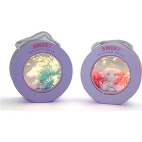 Resim Periboia Polyester Hello Kitty Cinnamoroll Masa Üstü Lamba 