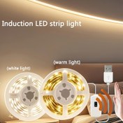 Resim USB Güçlü Akıllı LED Şerit - Hareket Sensörlü, Sıcak/Beyaz, Esnek, Kolay Kurulum, Yatak Odası, Mutfak, Oturma Odası, TV Arka Aydınlatma, Dolap ve Gece Lambası İçin Uygun | Duvara Monte Edilebilir Modern Aydınlatma | USB Şeridi 