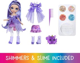 Resim Rainbow High Parıltılar ve Slime Serisi Bebeği - Violet 122425 