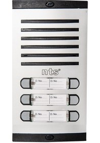 Resim Nts Diafon Sesli Işıklı Fotoselli Çift Sıra 6Lı Zil Butonu 4005-6 