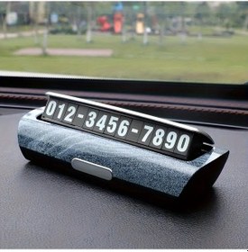 Resim Dashanshop Mıknatıslı Araç Telefon Numarası Plakası - Abs Malzeme, Fosforlu Geçici Otopark Kartı - Mavi 